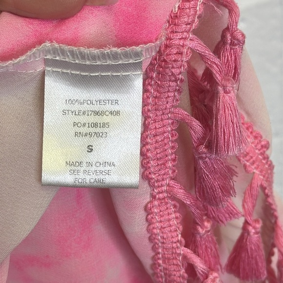 Miken Pink Swim Cover Up with Spaghetti Straps - Picture 6 of 7